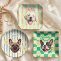 Custom Pet Photo - Vintage Trinket Tray For Dog Mom, Cat Mom - Personalized Jewelry Dish