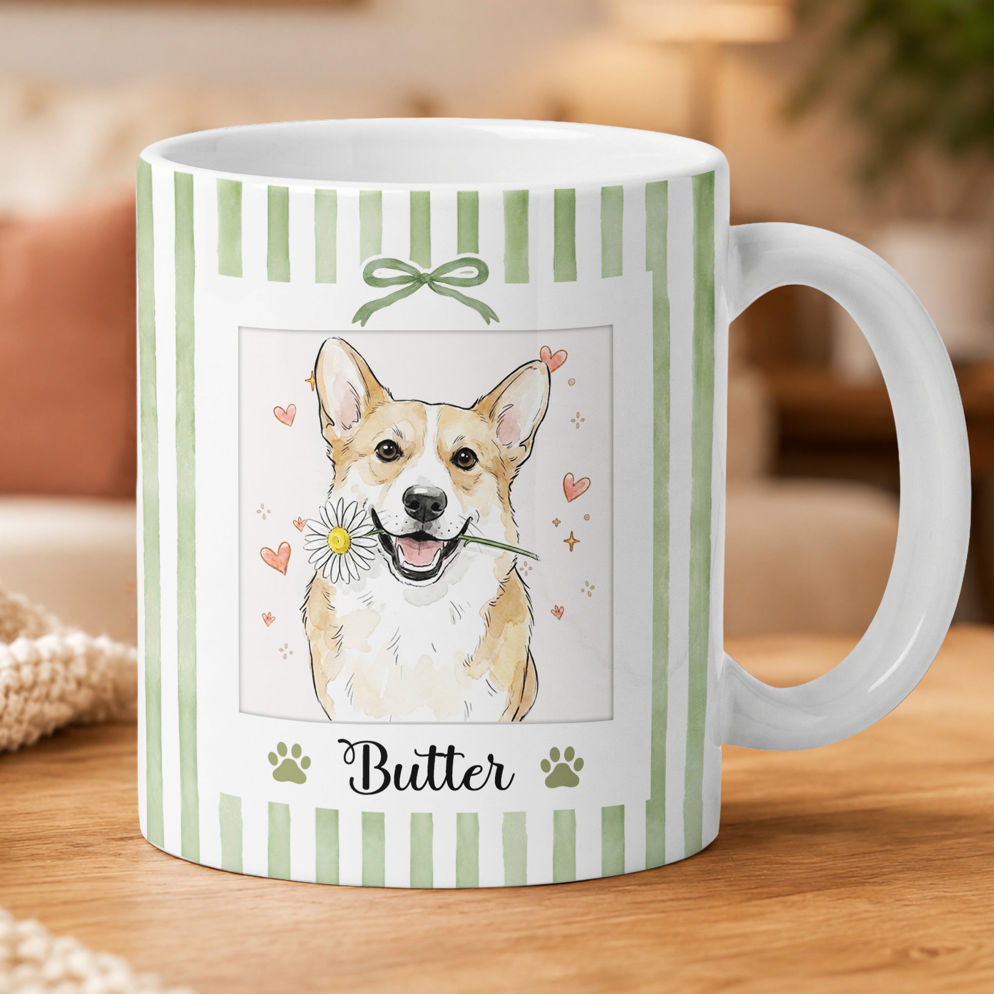 Custom Pet Photo Watercolor New Version Gifts For Dog Mom, Cat Mom - Personalized Mug