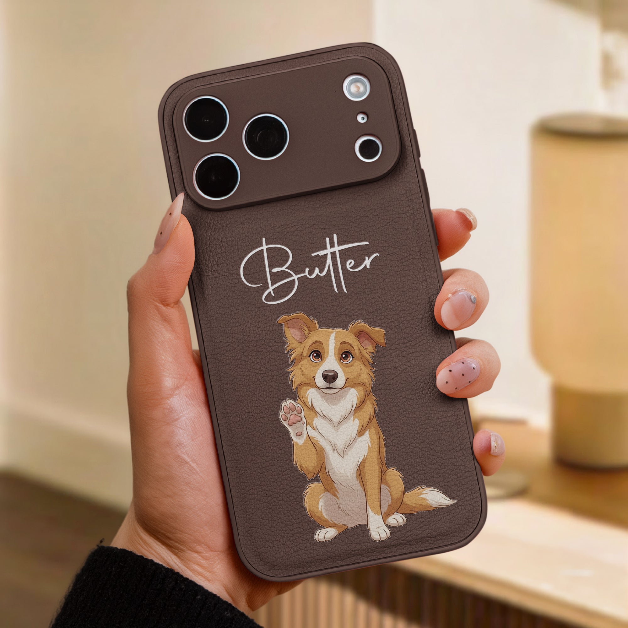 Custom Pet Portrait Cartoon 2D Style Gift For Pet Lovers - Personalized Phone Case