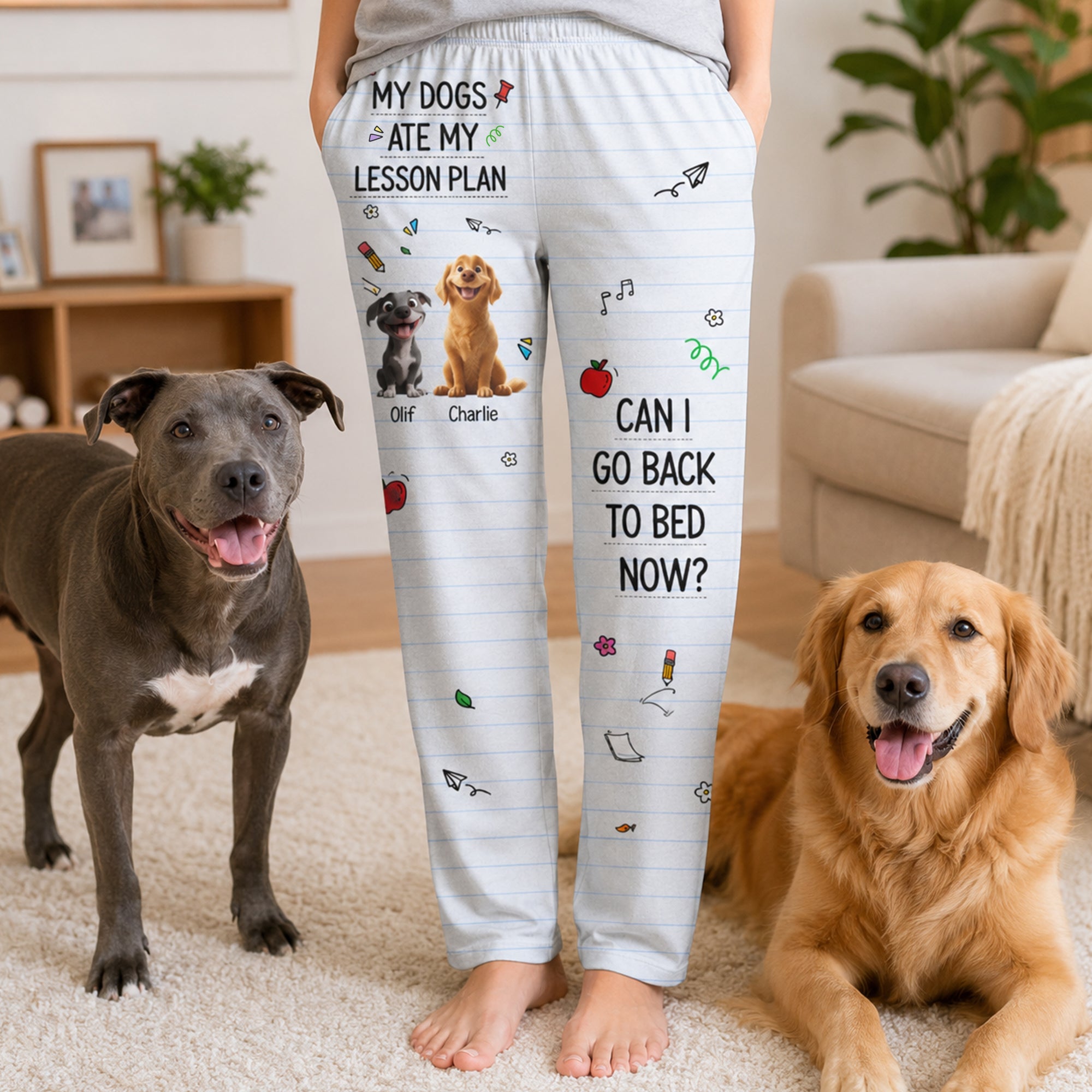 My Dog Ate My Lesson Plan - Personalized Lounge Pants