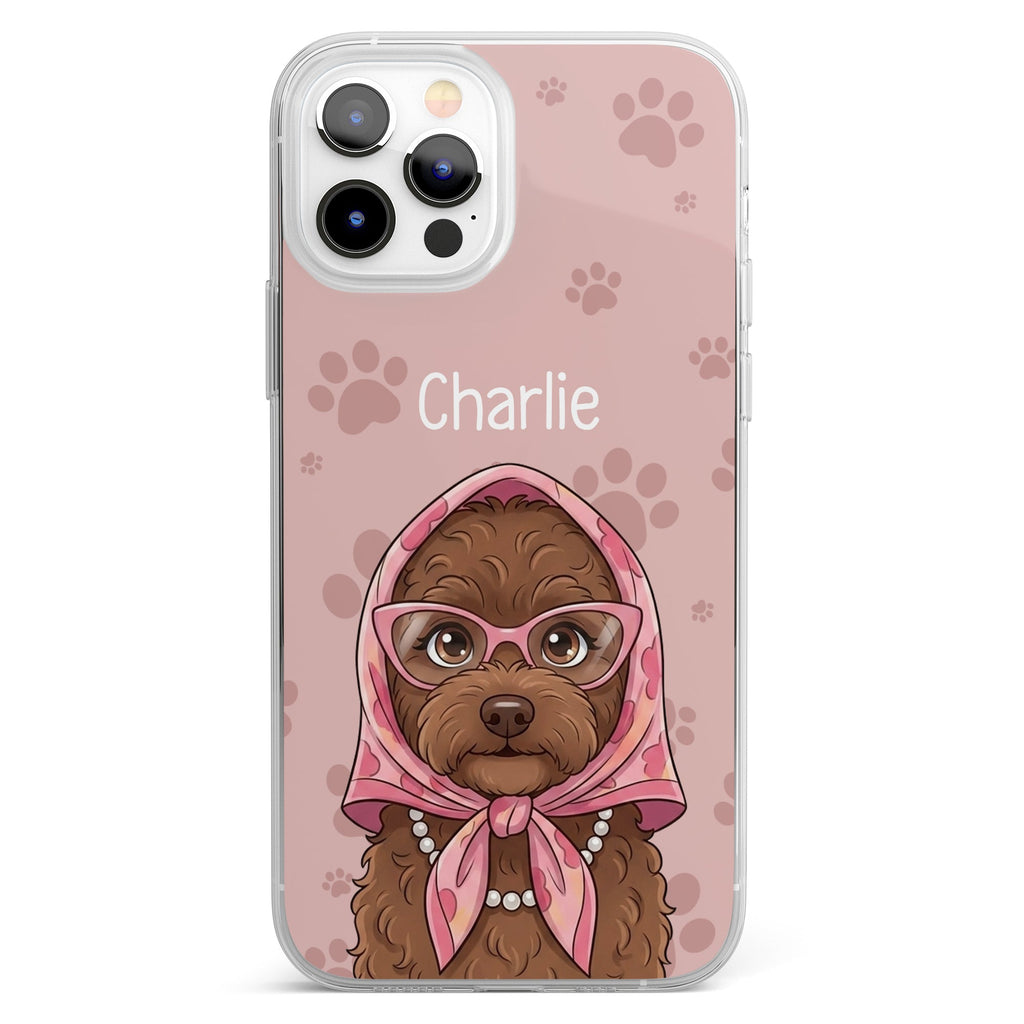 Custom Pet Portrait Cartoon Art Gift For Pet Lovers - Personalized Phone Case