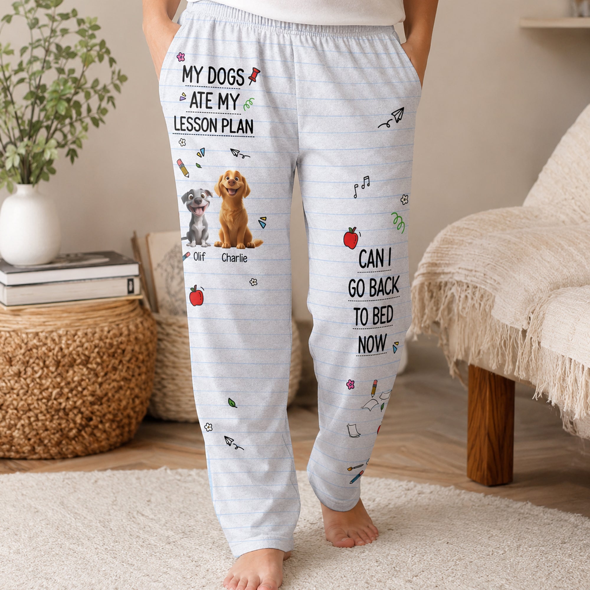 My Dog Ate My Lesson Plan - Personalized Lounge Pants
