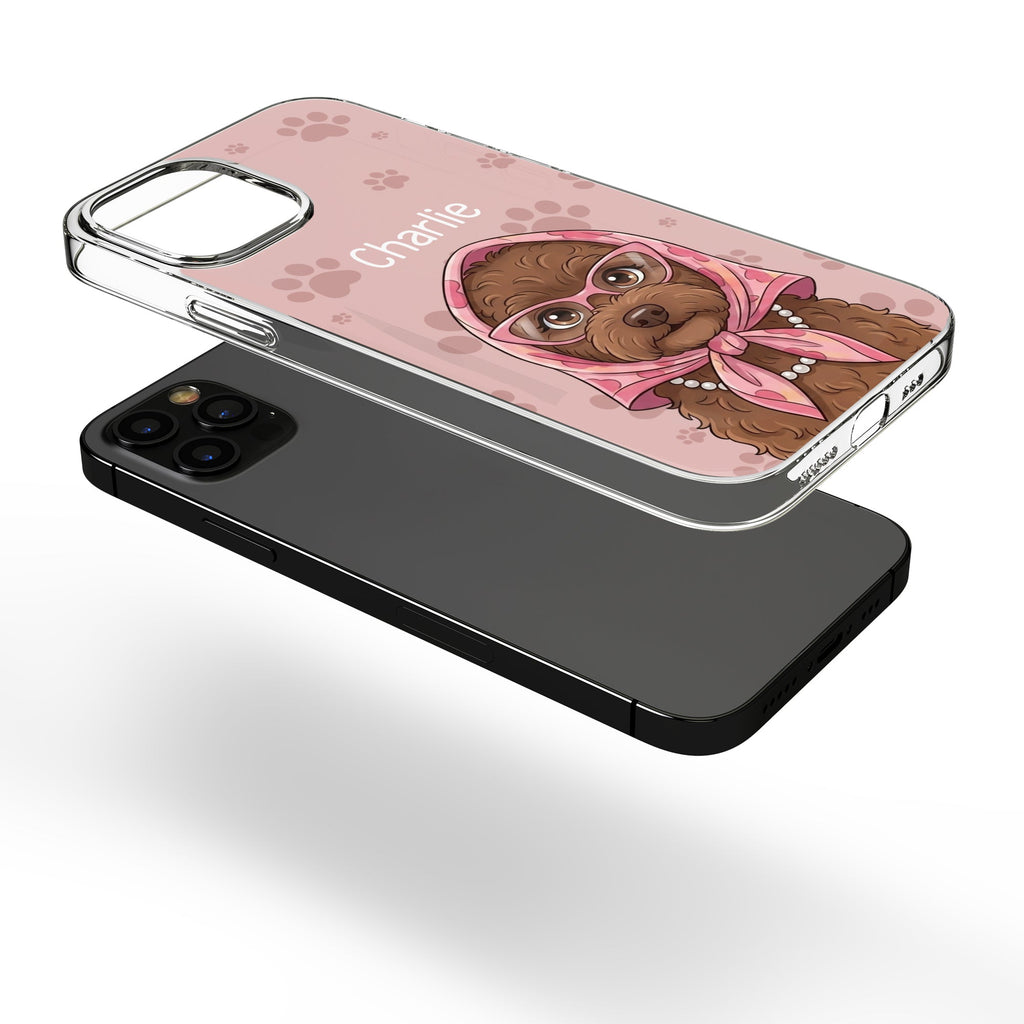 Custom Pet Portrait Cartoon Art Gift For Pet Lovers - Personalized Phone Case