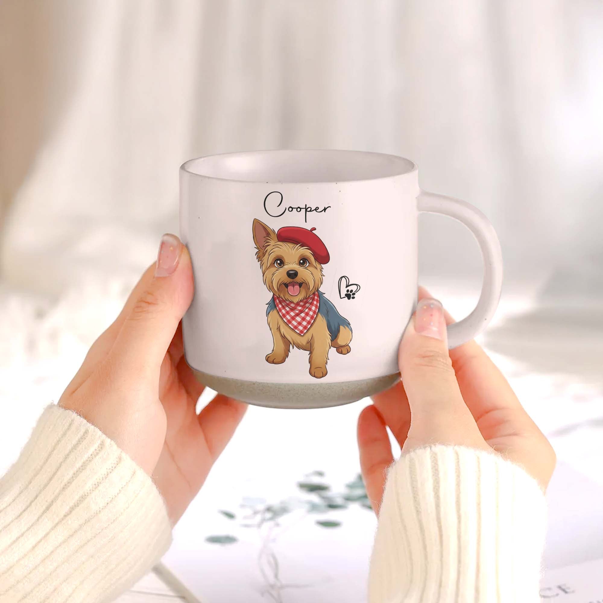 Custom Pet Portrait Cartoon Art Style Gifts For Pet Lovers - Personalized Mug