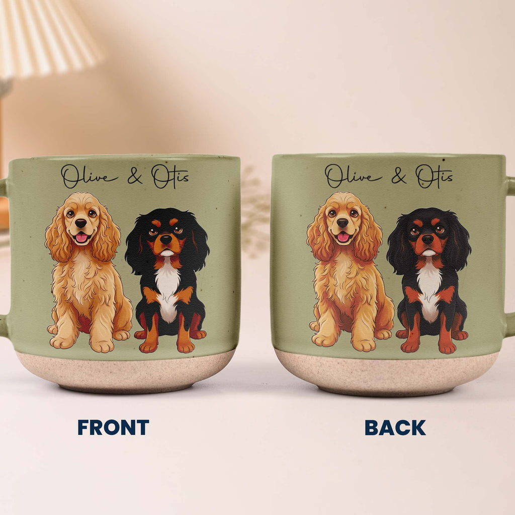 Custom Pet Portrait Cartoon Art Style Gifts For Pet Lovers - Personalized Mug