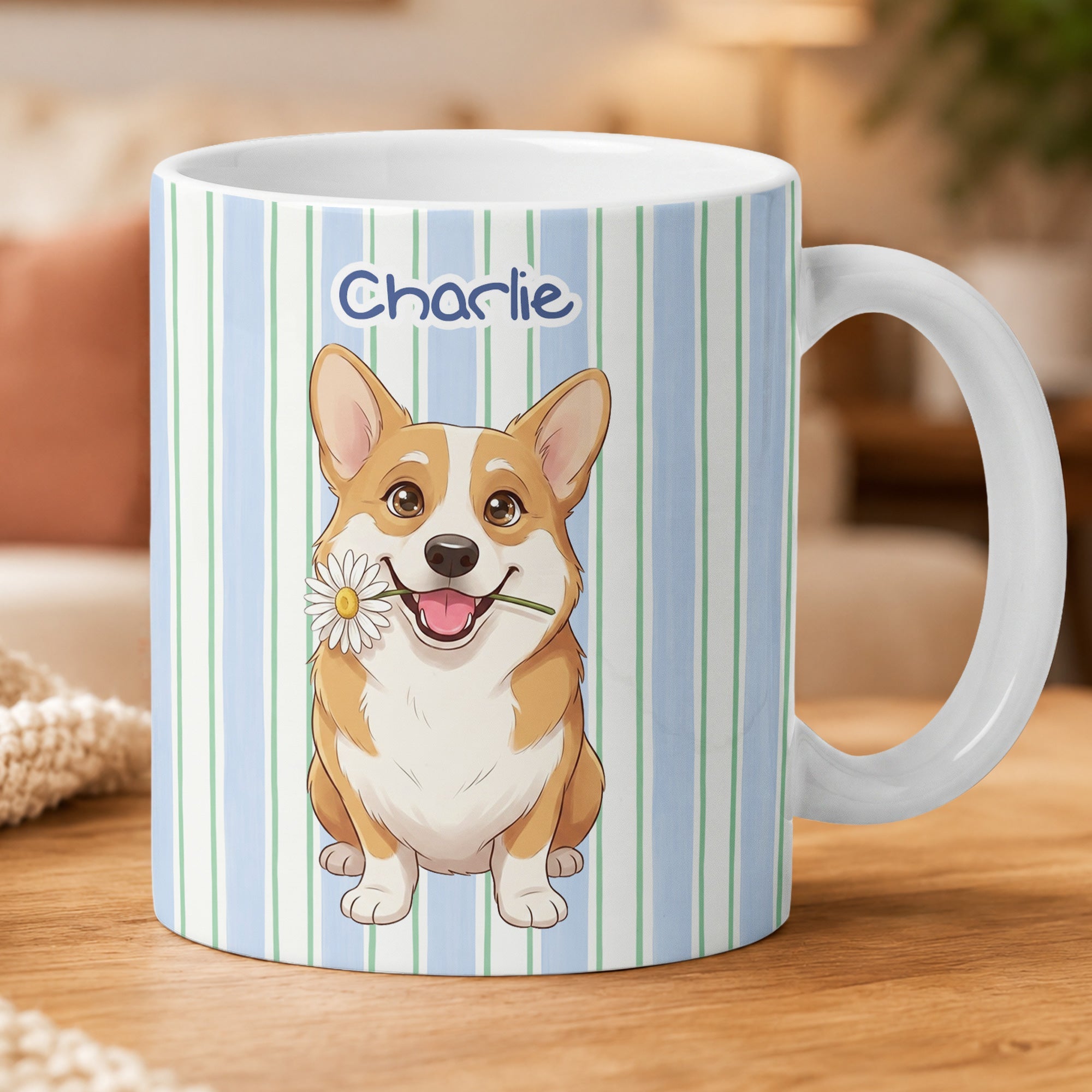 Custom Pet Portrait Cartoon Style Art Gift For Pet Lovers - Personalized Mug