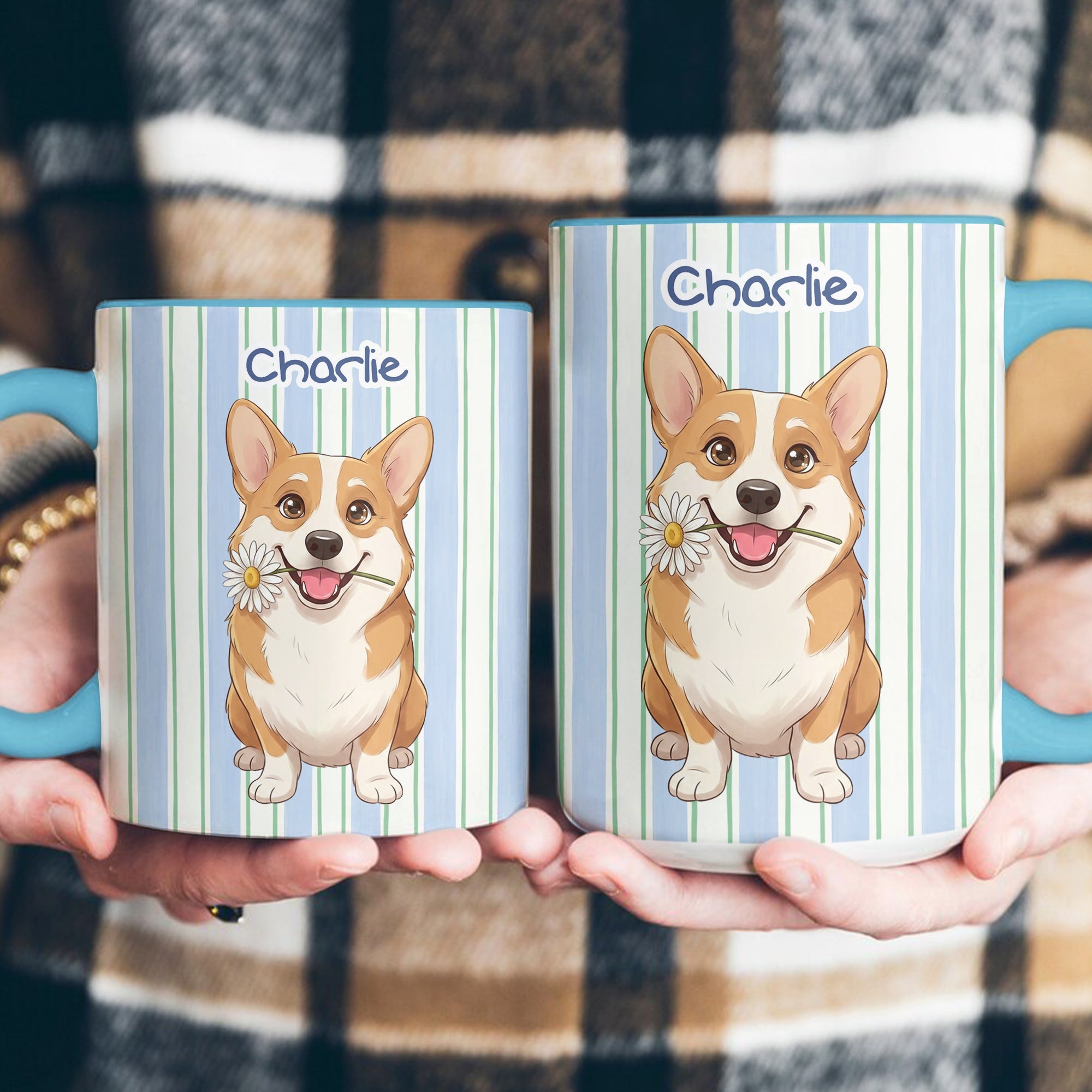 Custom Pet Portrait Cartoon Style Art Gift For Pet Lovers - Personalized Mug