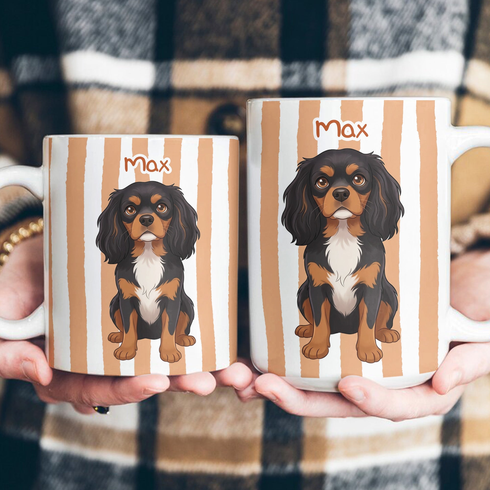 Custom Pet Portrait Cartoon Style Art Gift For Pet Lovers - Personalized Mug