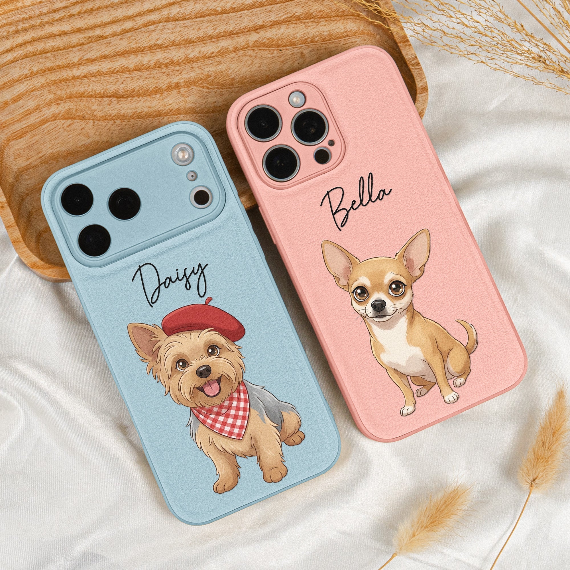 Custom Pet Portrait Cartoon Style Art New Version - Personalized Phone Case