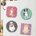Custom Pet Portrait & Name Colorful Watercolor - Personalized Magnet
