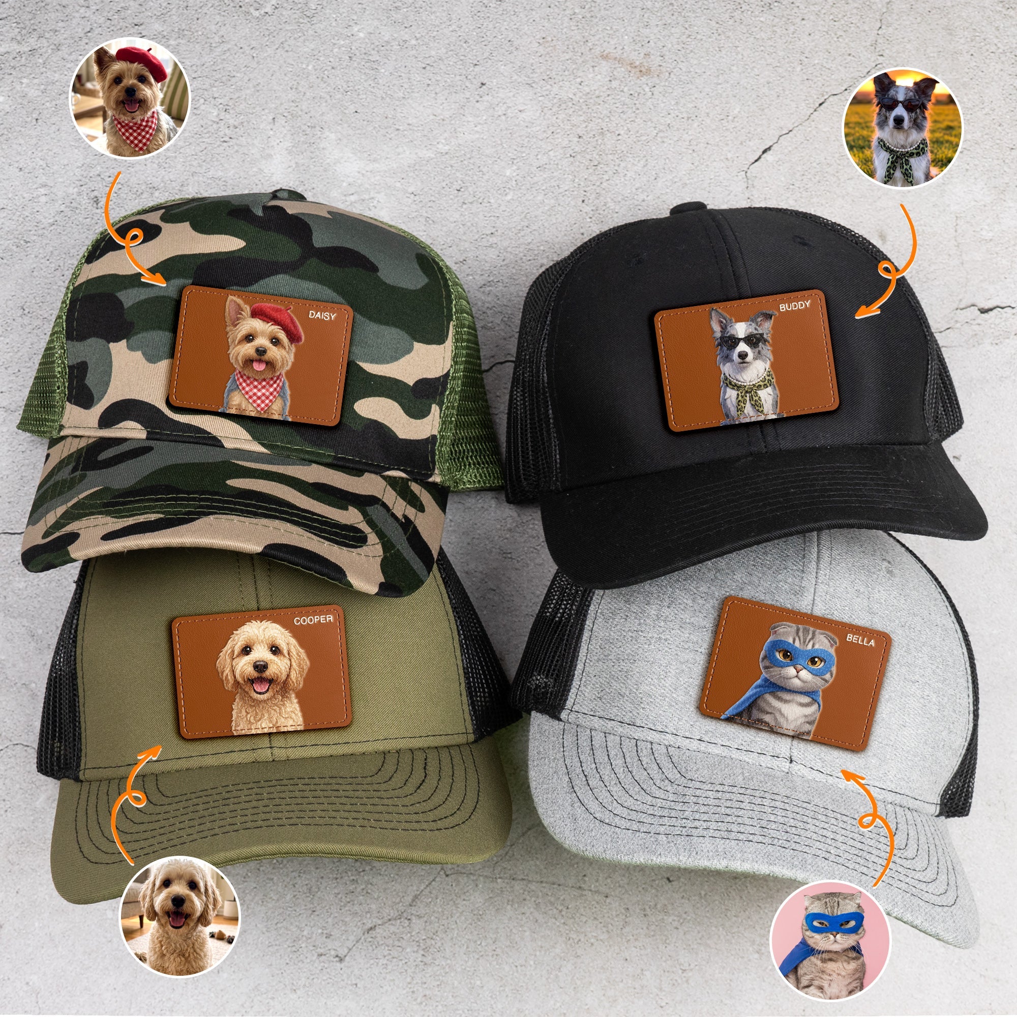Custom Pet Portrait New Version Gifts For Pet Lovers - Personalized Cap