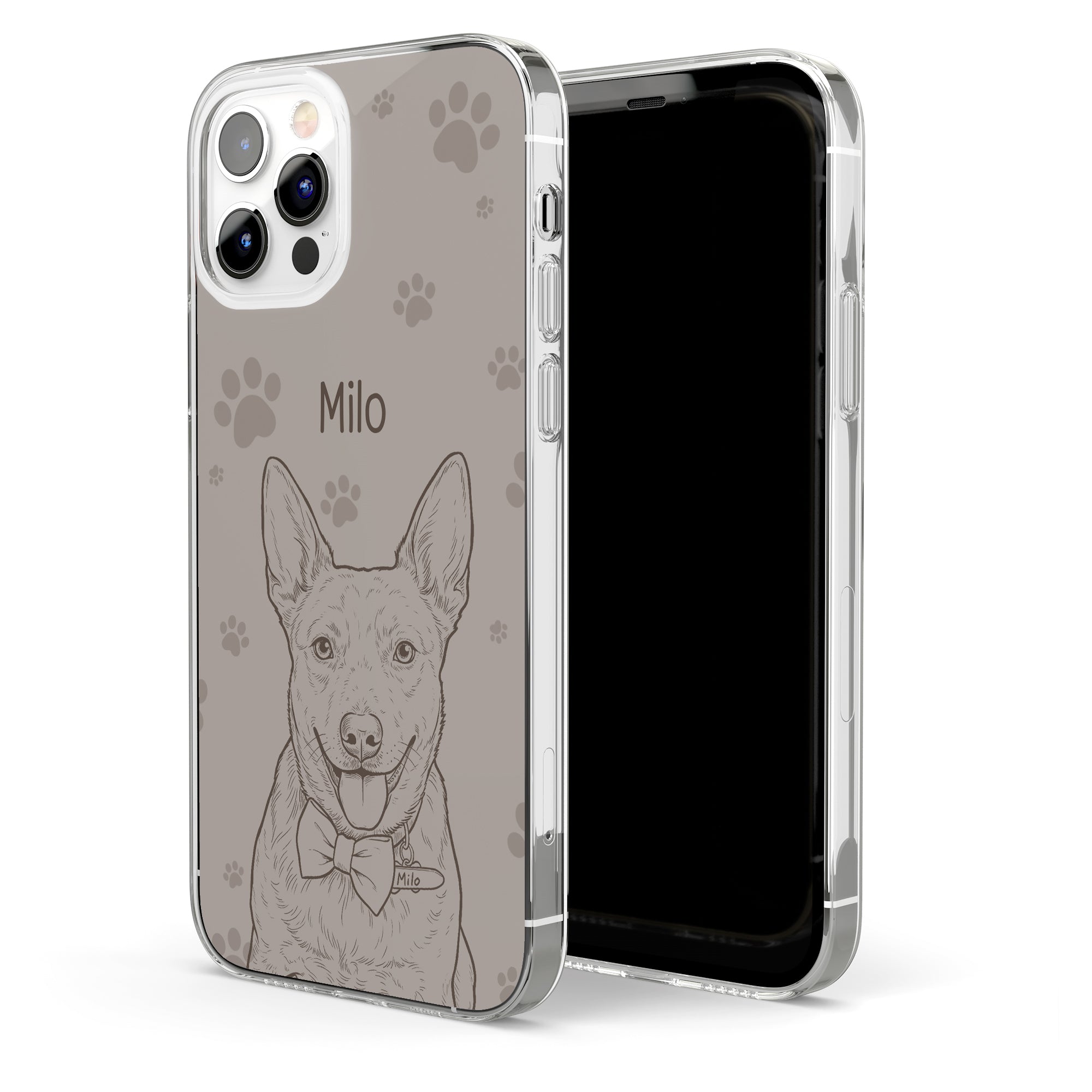 Custom Pet Portrait Sketch Line Art New Version Gifts For Pet Lovers - Personalized Phone Case