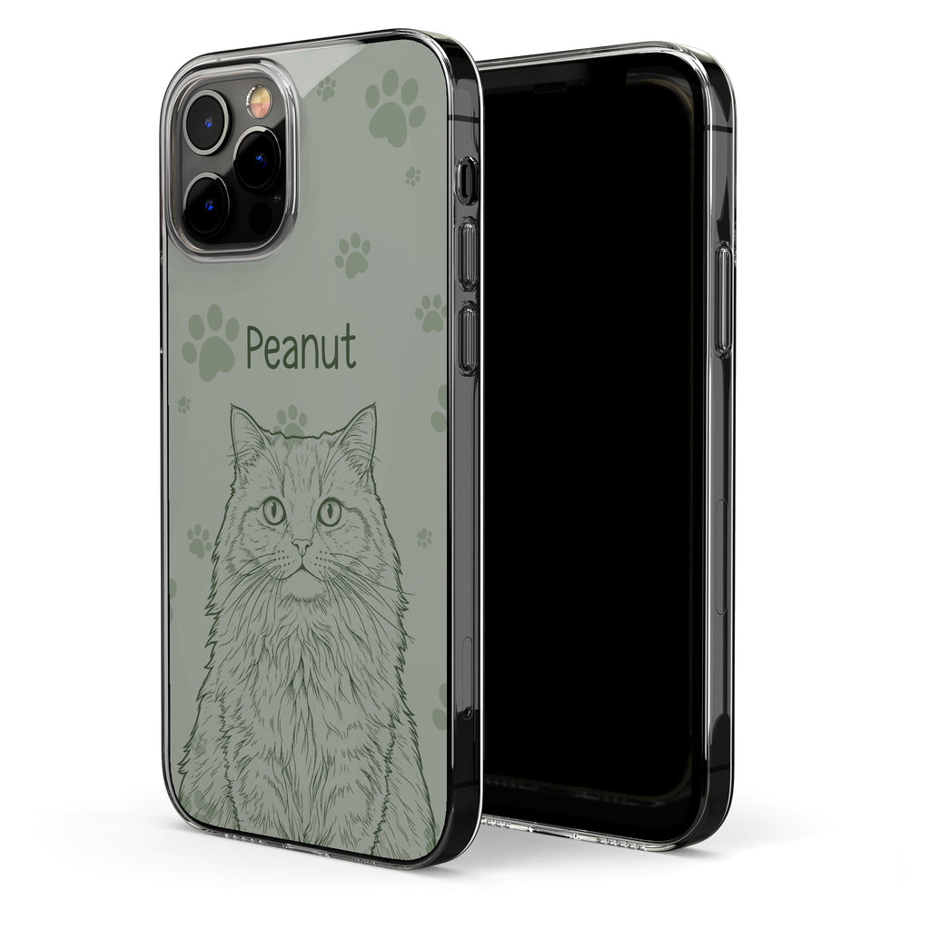 Custom Pet Portrait Sketch Line Art New Version Gifts For Pet Lovers - Personalized Phone Case