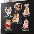 Custom Pet Portrait - Turn Photo Into Art, Gifts For Dog Lovers, Cat Lovers - Personalized Magnet