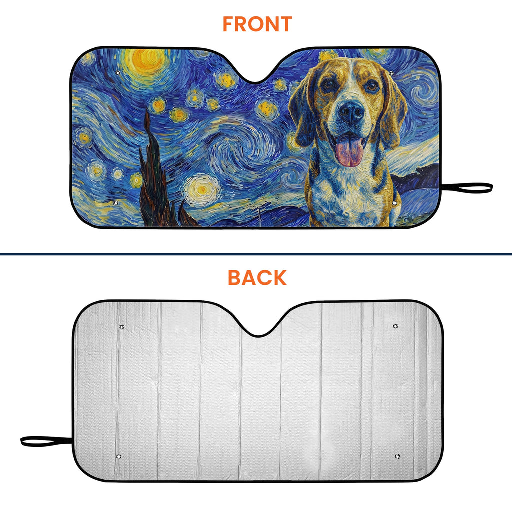 Custom Pet Portrait Van Gogh Art - Personalized Sun Shade