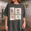 Custom Pet Portrait Watercolor Art Stamp Comfort Tee - Personalized Shirt