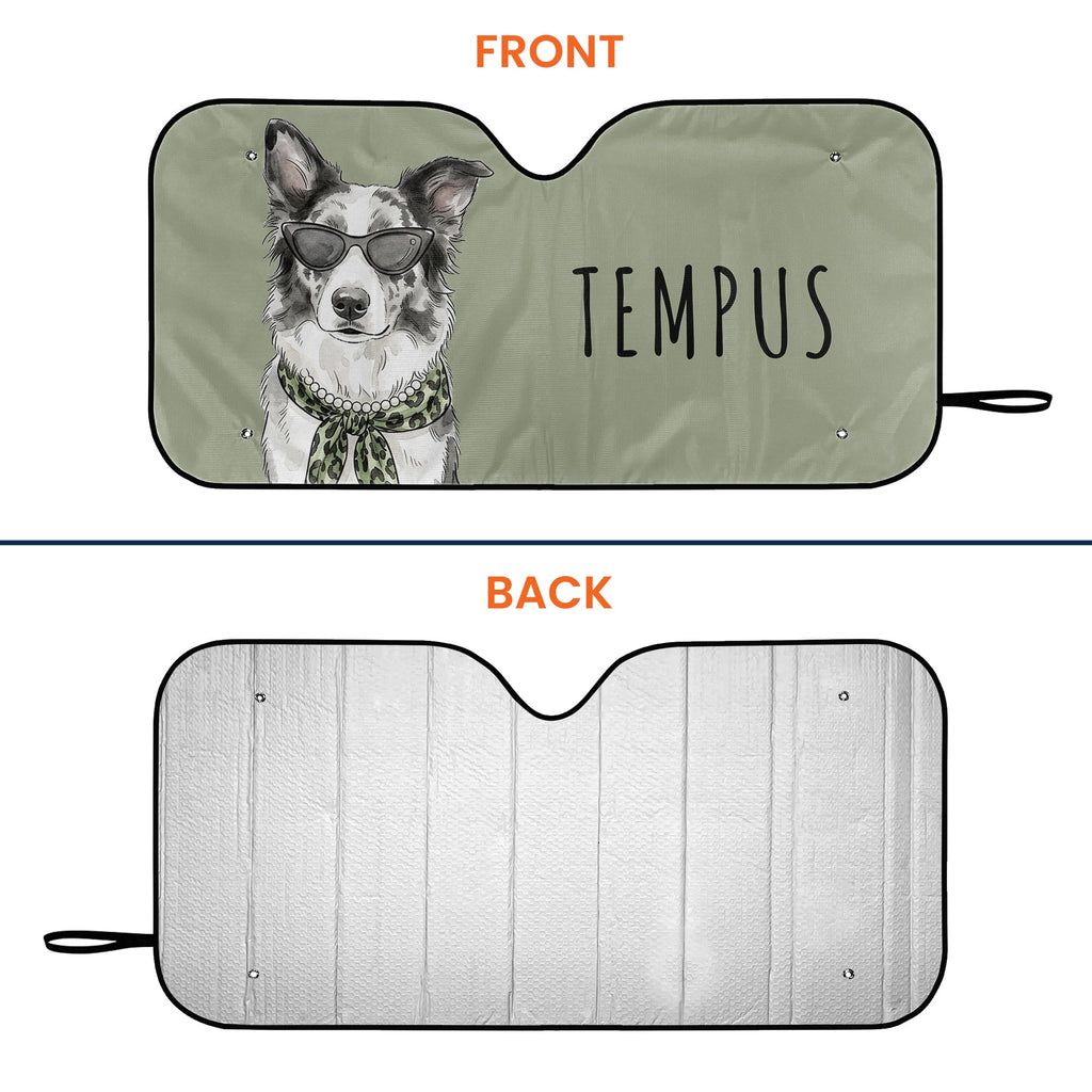 Custom Pet Portrait Watercolor - Personalized Sun Shade