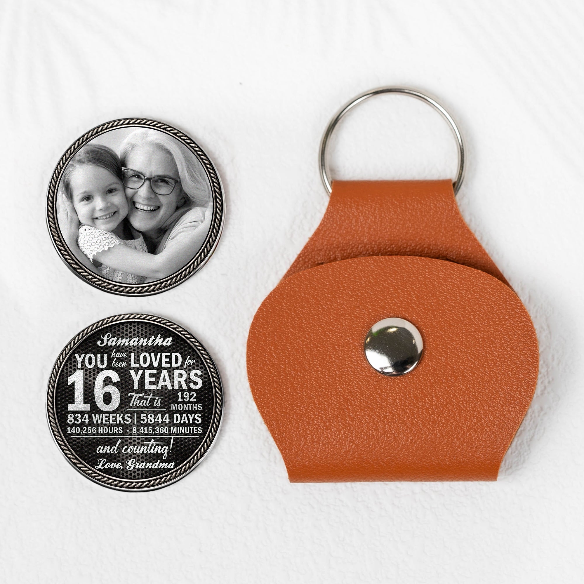 Custom Photo 16th Birthday Celebrating Gift Son Daughter - Personalized Pocket Hug