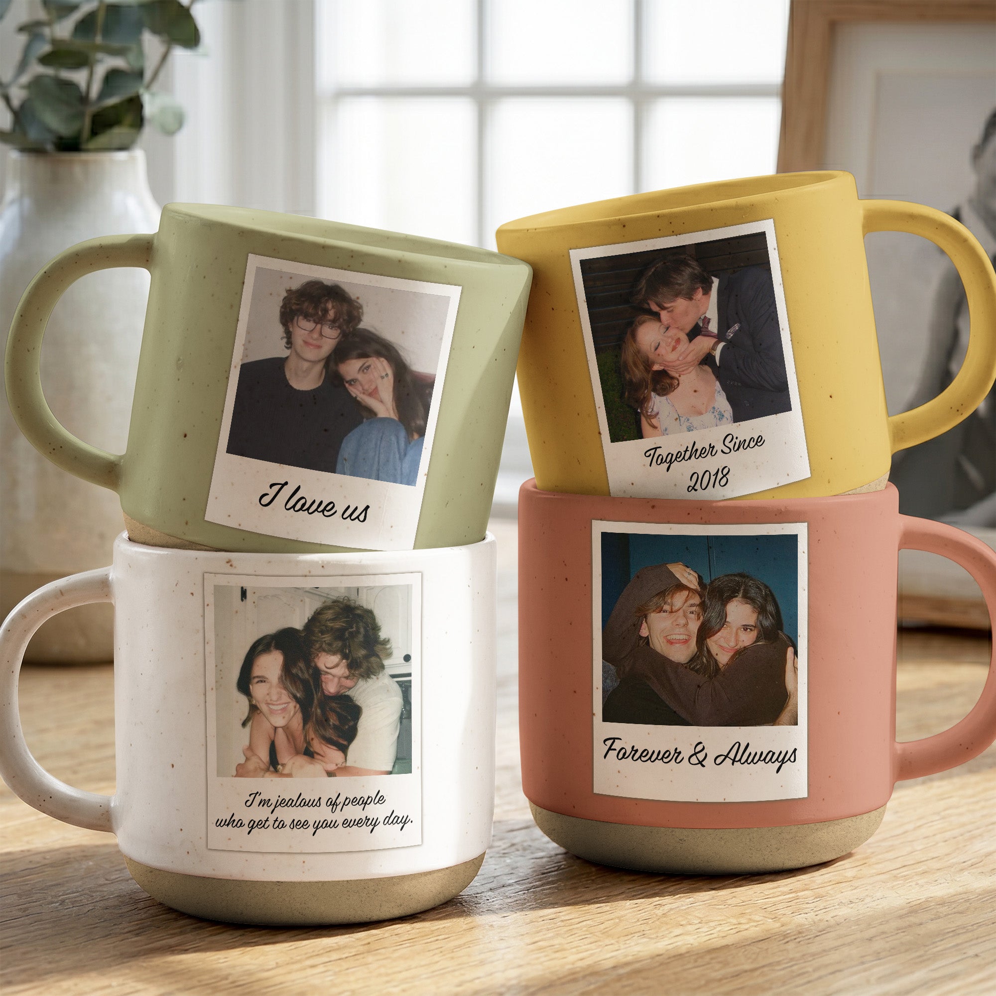 Custom Photo Anniversary Gifts For Couples, Him, Her - Personalized Mug