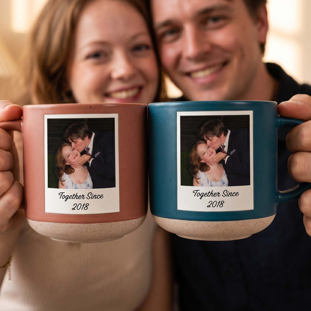 Custom Photo Anniversary Gifts For Couples, Him, Her - Personalized Mug