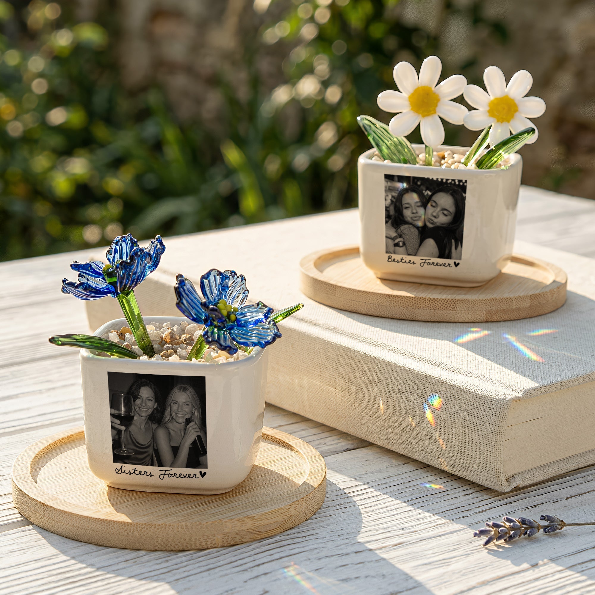 Custom Photo Friendship Gifts Thank You Gifts For Her, Friends - Personalized Plant Pot