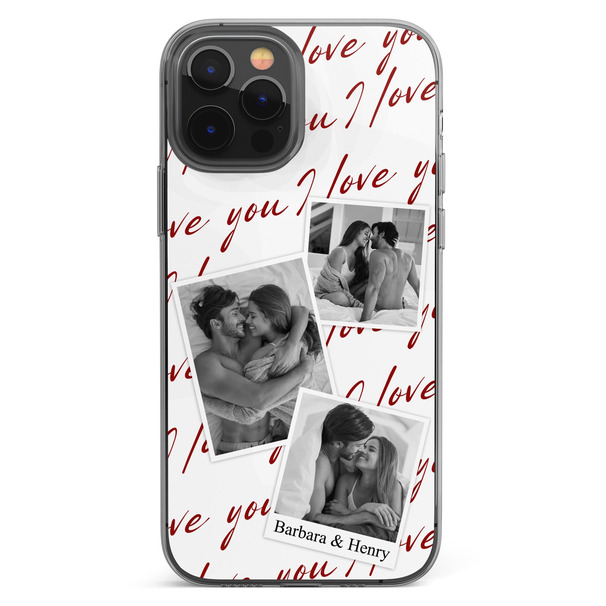 Custom Photo Love You Polaroid Style Anniversary Gifts For Her, Him - Personalized Phone Case