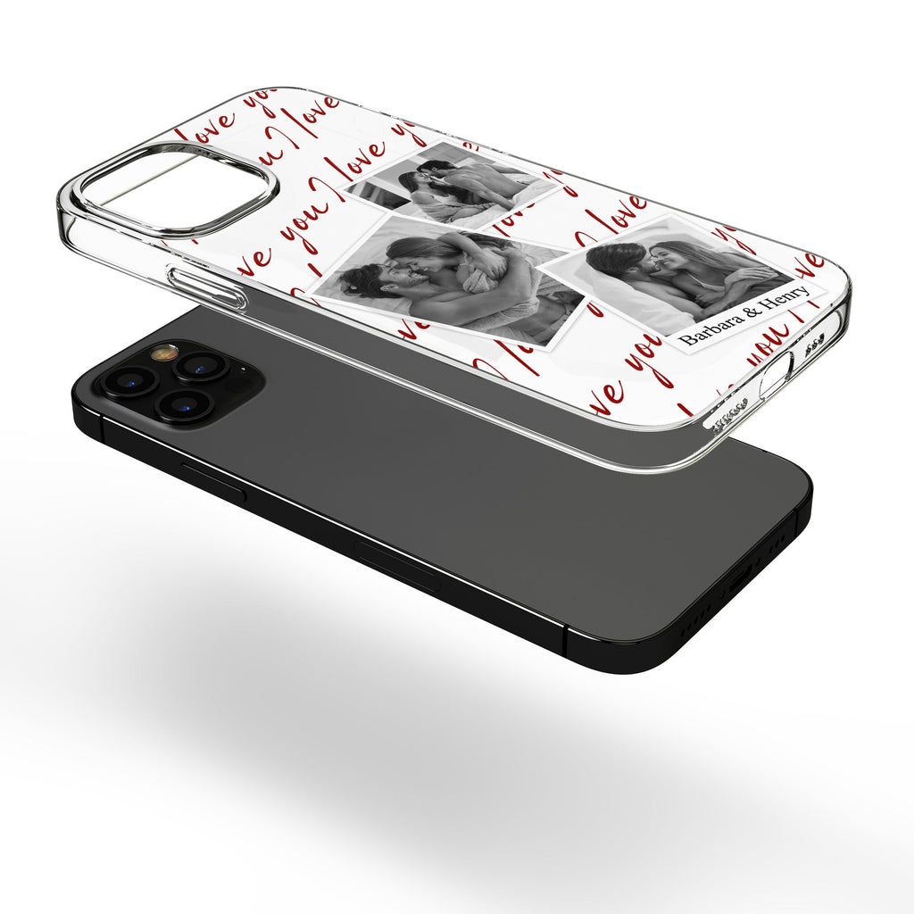 Custom Photo Love You Polaroid Style Anniversary Gifts For Her, Him - Personalized Phone Case