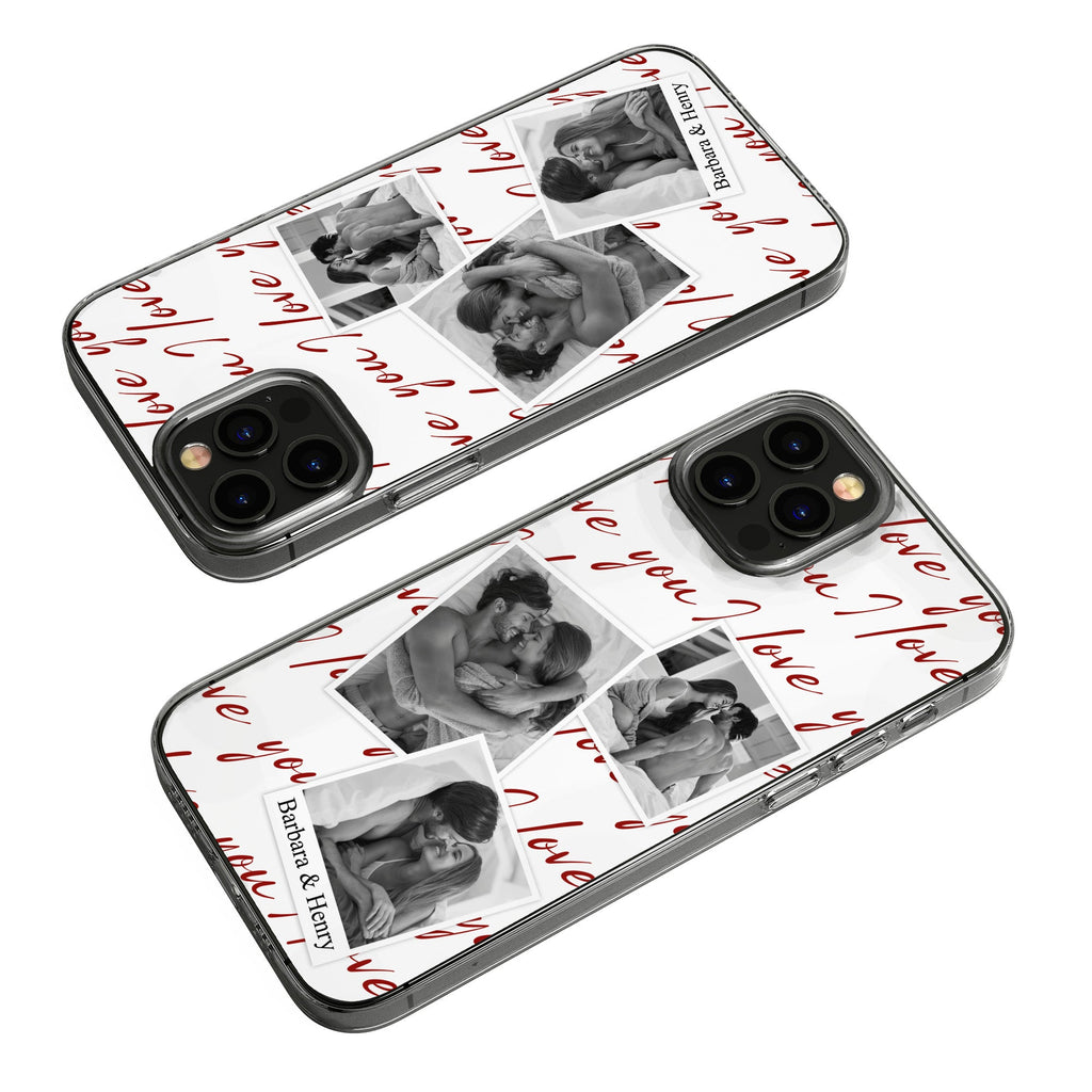 Custom Photo Love You Polaroid Style Anniversary Gifts For Her, Him - Personalized Phone Case