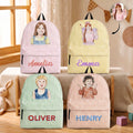Custom Photo & Name Back To School Gift For Son, Daughter, Grandkids - Personalized Backpack
