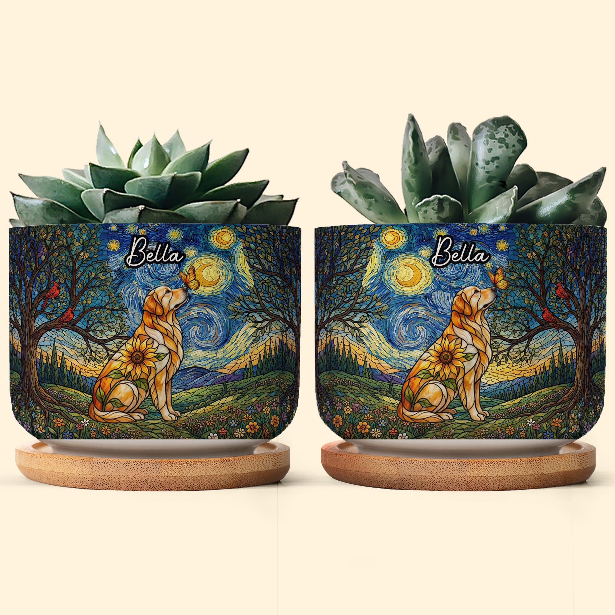 Custom Photo Pet Memorial - Personalized Plant Pot