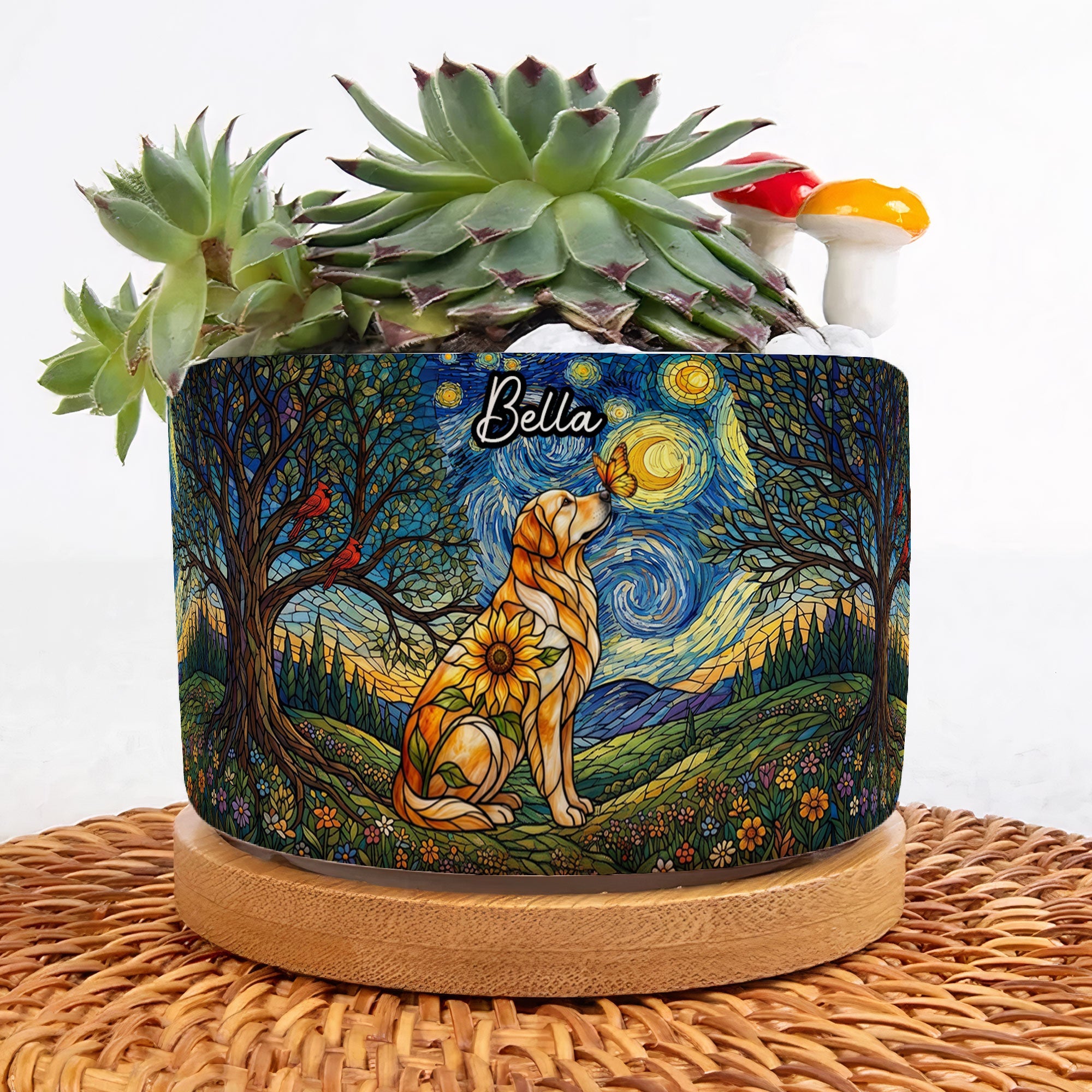 Custom Photo Pet Memorial - Personalized Plant Pot