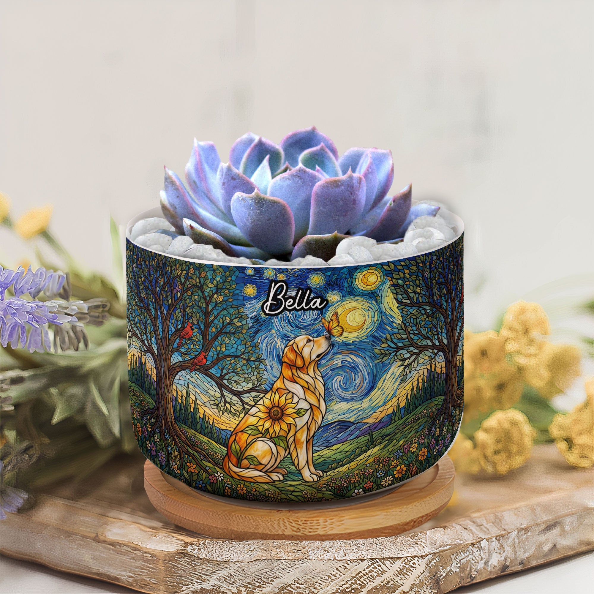 Custom Photo Pet Memorial - Personalized Plant Pot