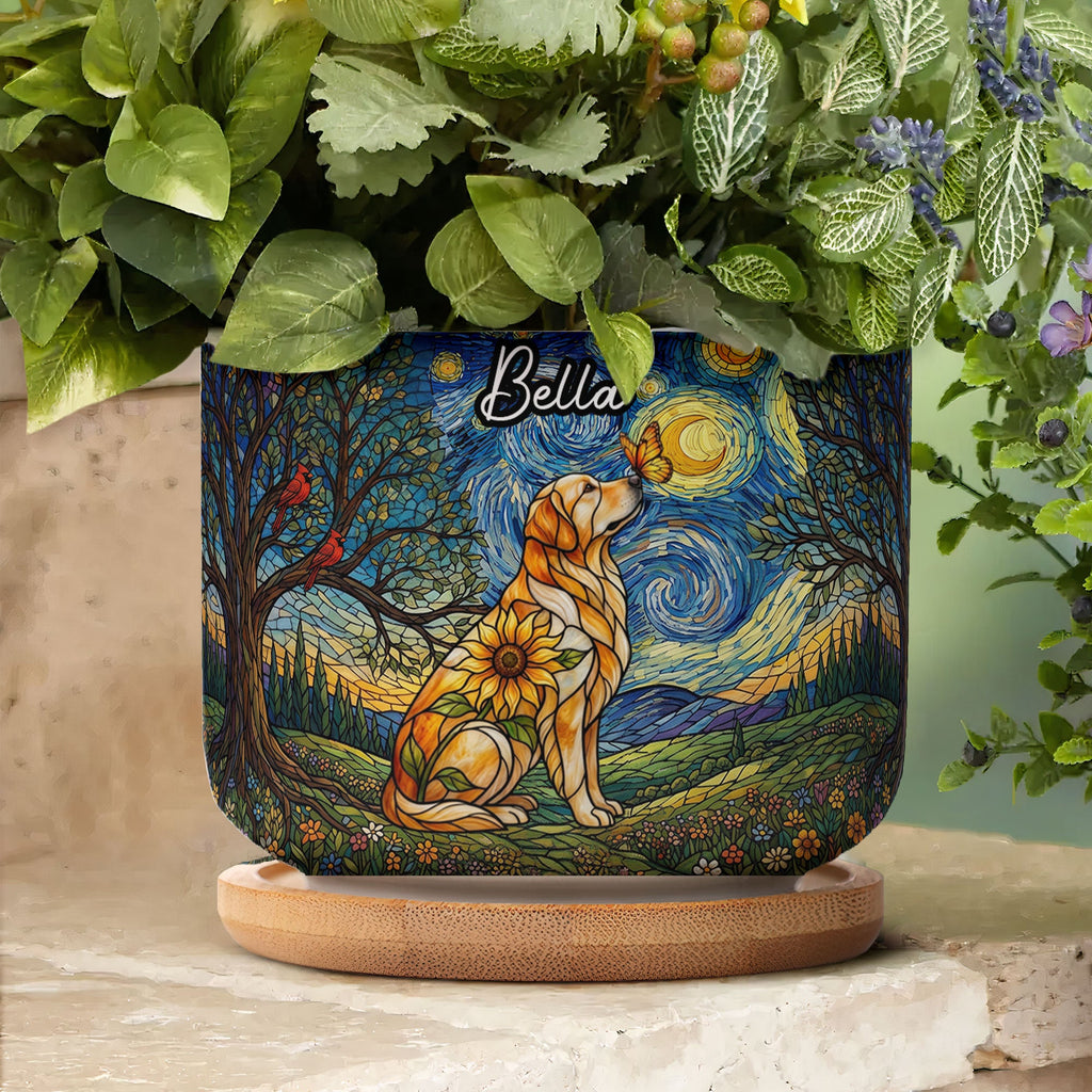 Custom Photo Pet Memorial - Personalized Plant Pot