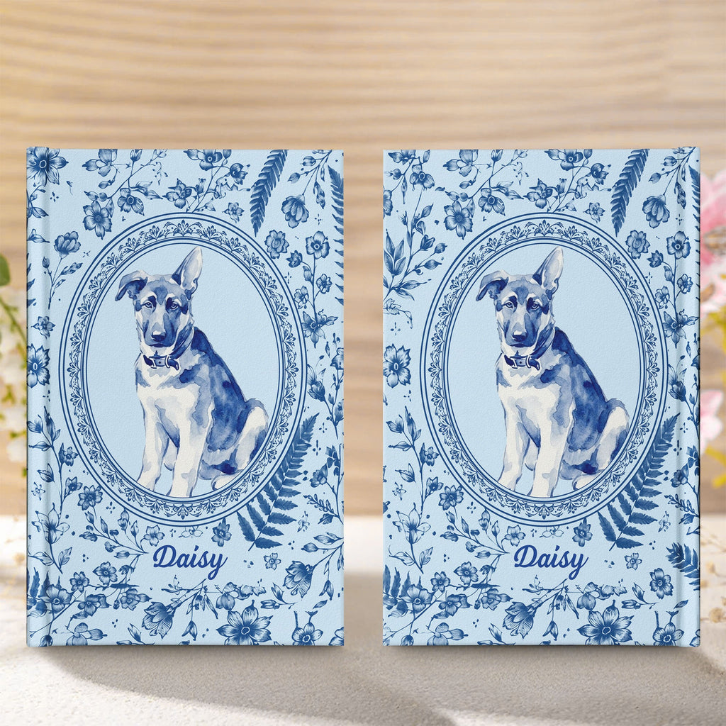Custom Photo Pet Portrait Watercolor - Personalized Journal