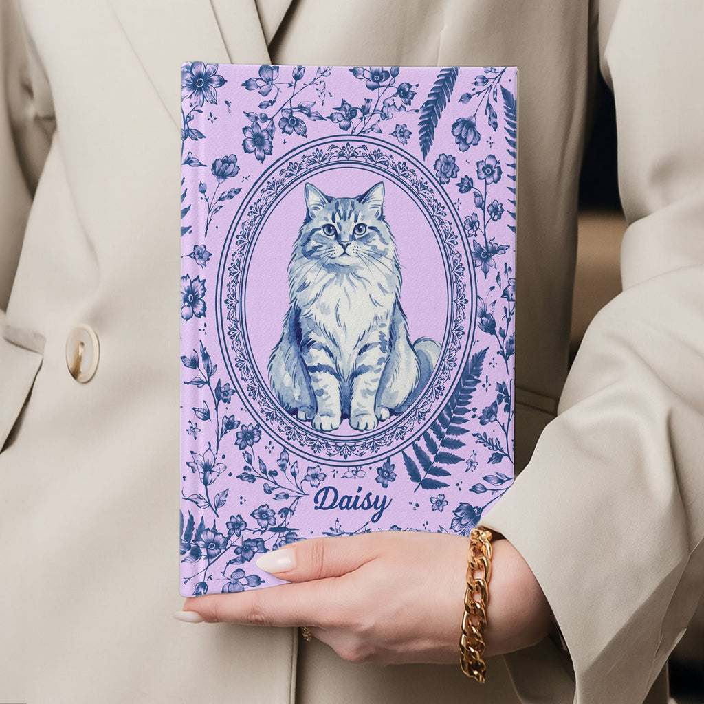 Custom Photo Pet Portrait Watercolor - Personalized Journal