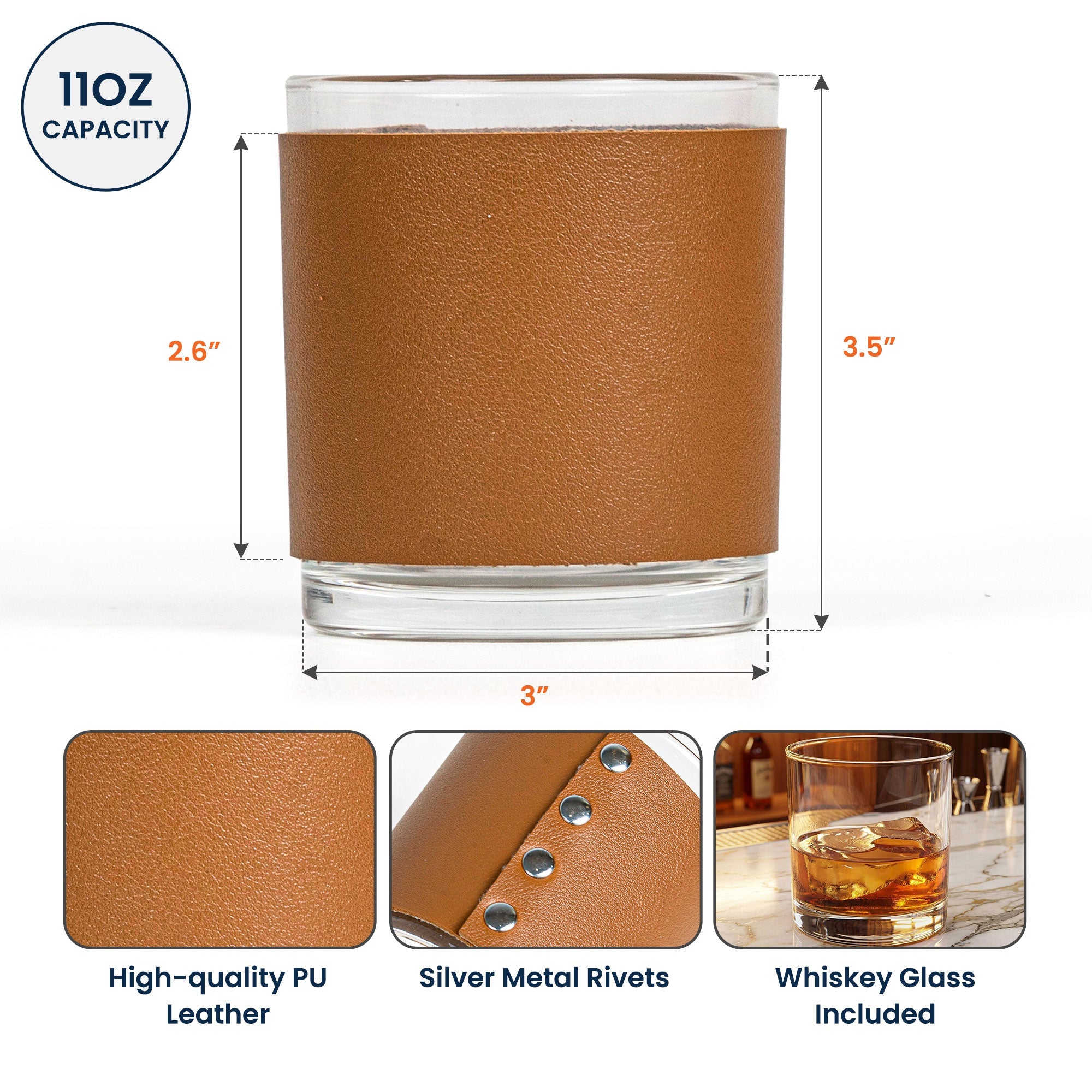 Custom Photo Sketch Line Art Father's Day Gift For Husband, Daddy - Personalized Whiskey Glass