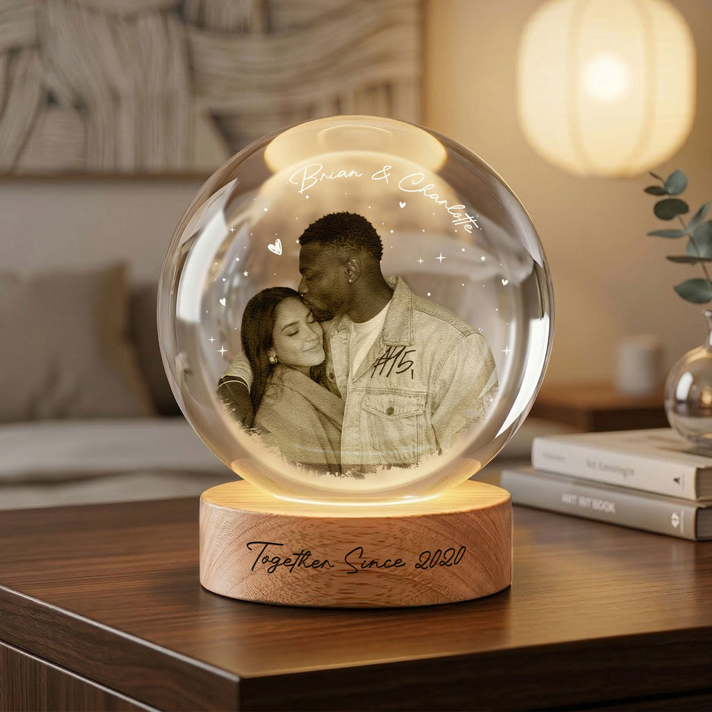 Custom Photo & Sweet Message For Her, Anniversary Gifts - Personalized Night Light