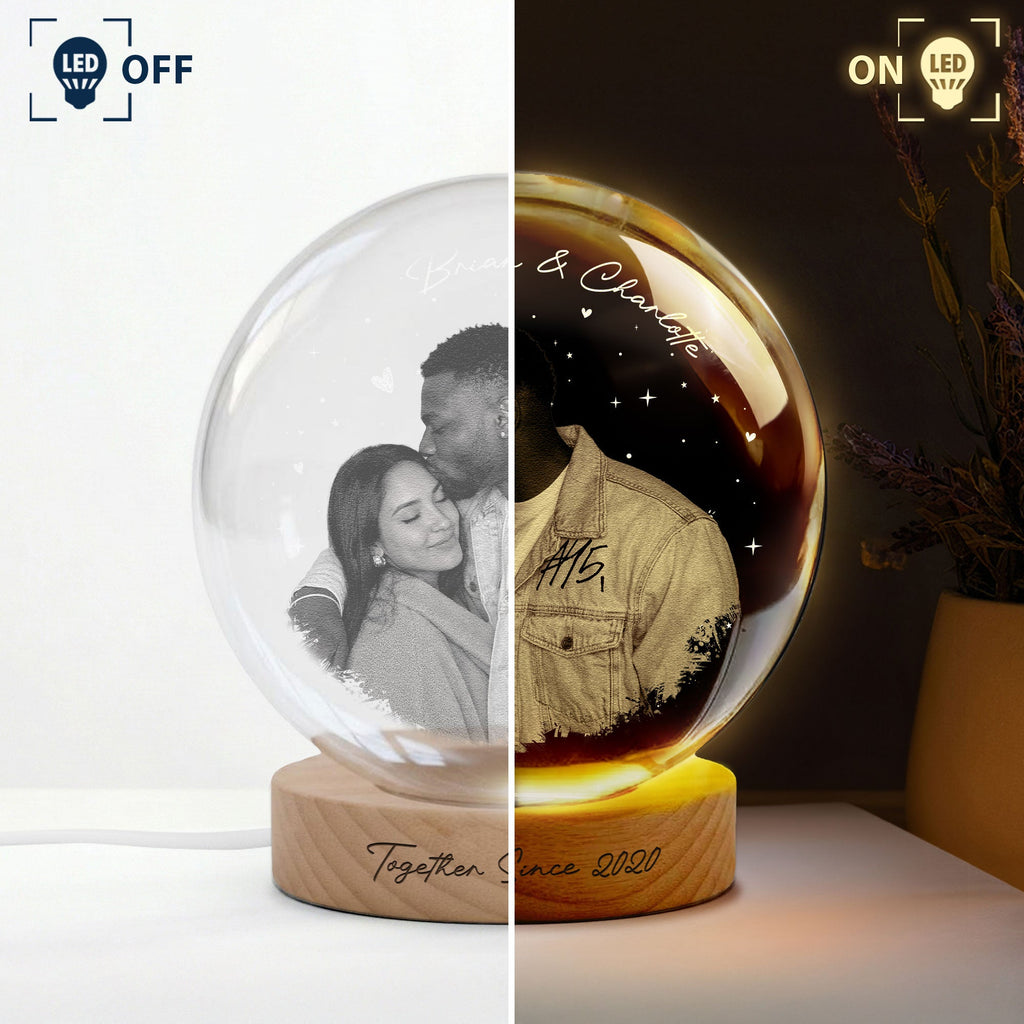 Custom Photo & Sweet Message For Her, Anniversary Gifts - Personalized Night Light