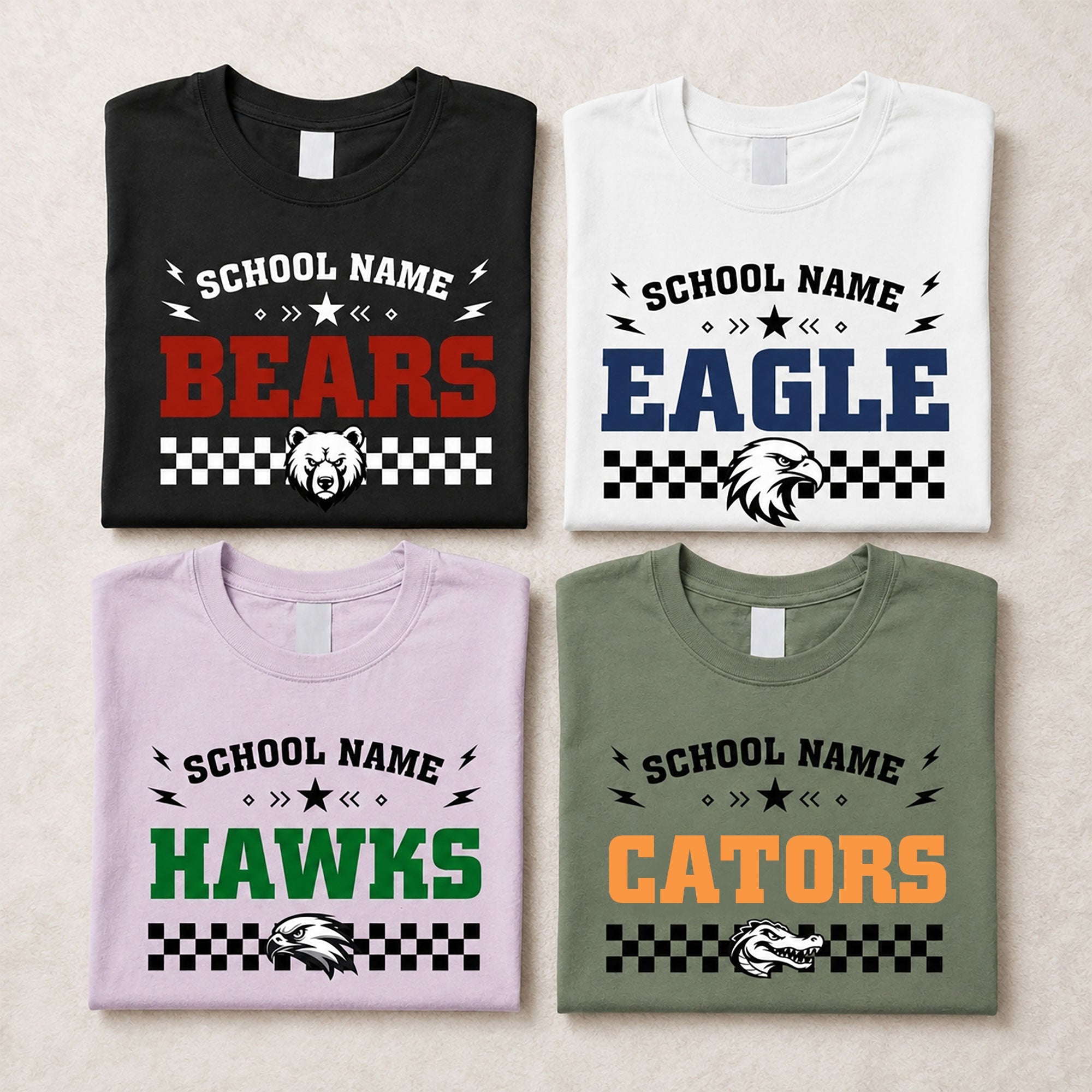 Custom Retro School Mascot Game Day School Spirit - Personalized Shirt