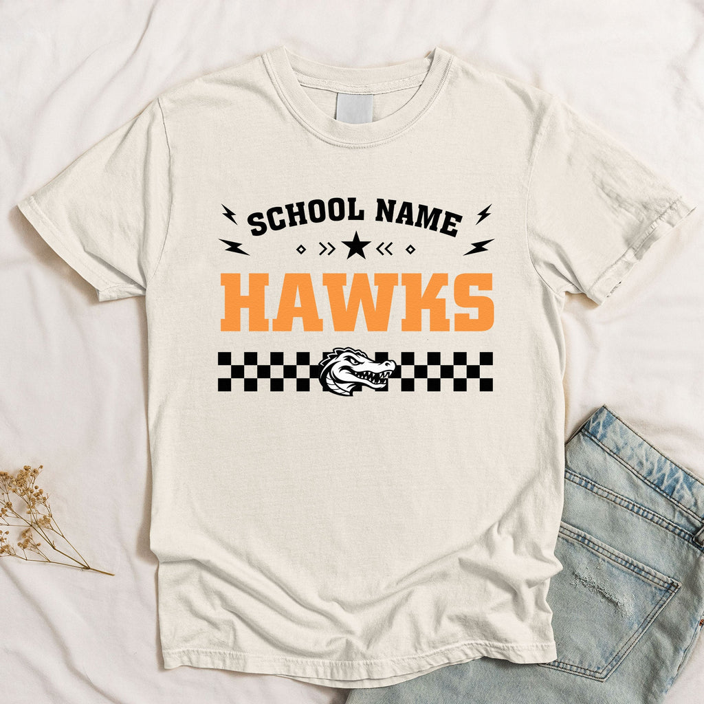 Custom Retro School Mascot Game Day School Spirit - Personalized Shirt