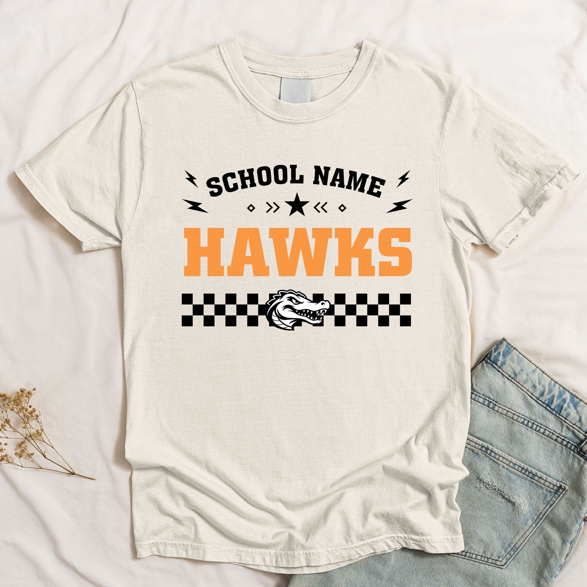 Custom Retro School Mascot Game Day School Spirit - Personalized Shirt