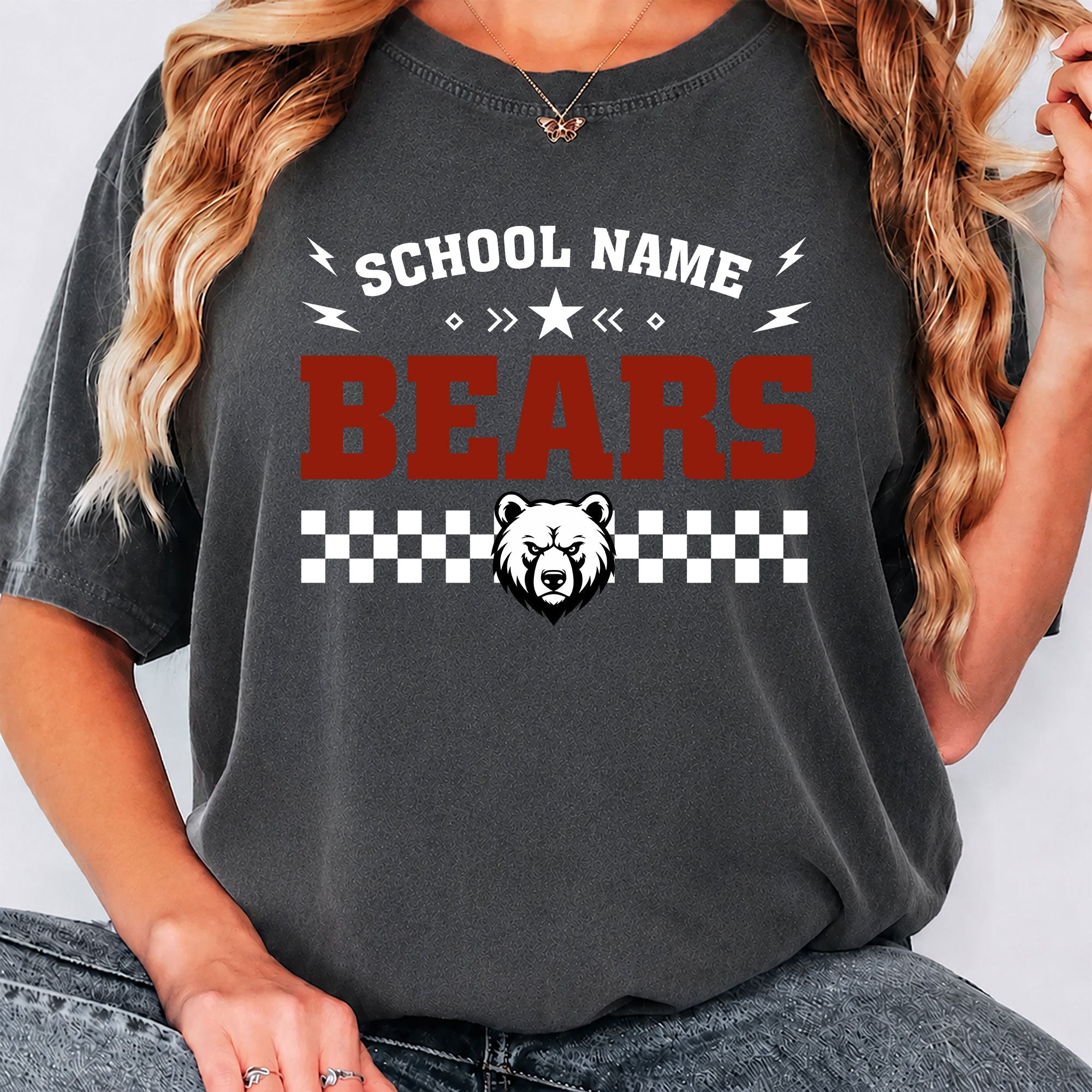 Custom Retro School Mascot Game Day School Spirit - Personalized Shirt