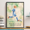 Custom Sports Portrait Photo, Watercolor Style - Personalized Poster