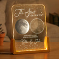 Custom Star Map & Moon Phase, Special Date Of Us - Romantic Couples Anniversary Gifts - Personalized Night Light