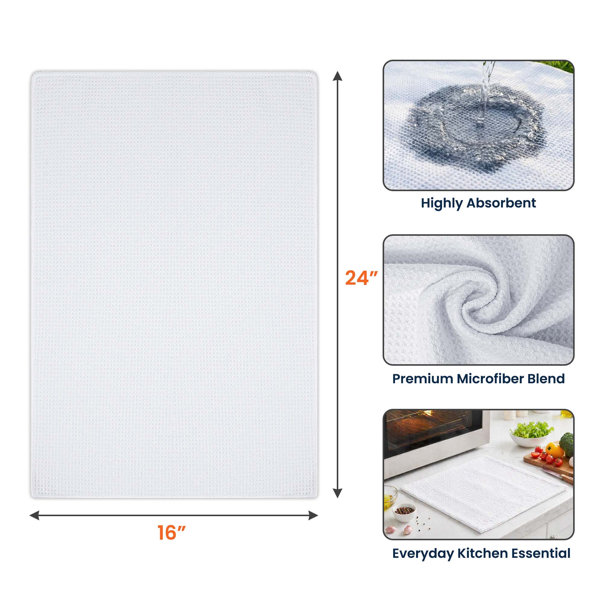 Custom Tea Towel Name & Birth Flower Kitchen Decor - Personalized Kitchen Towel