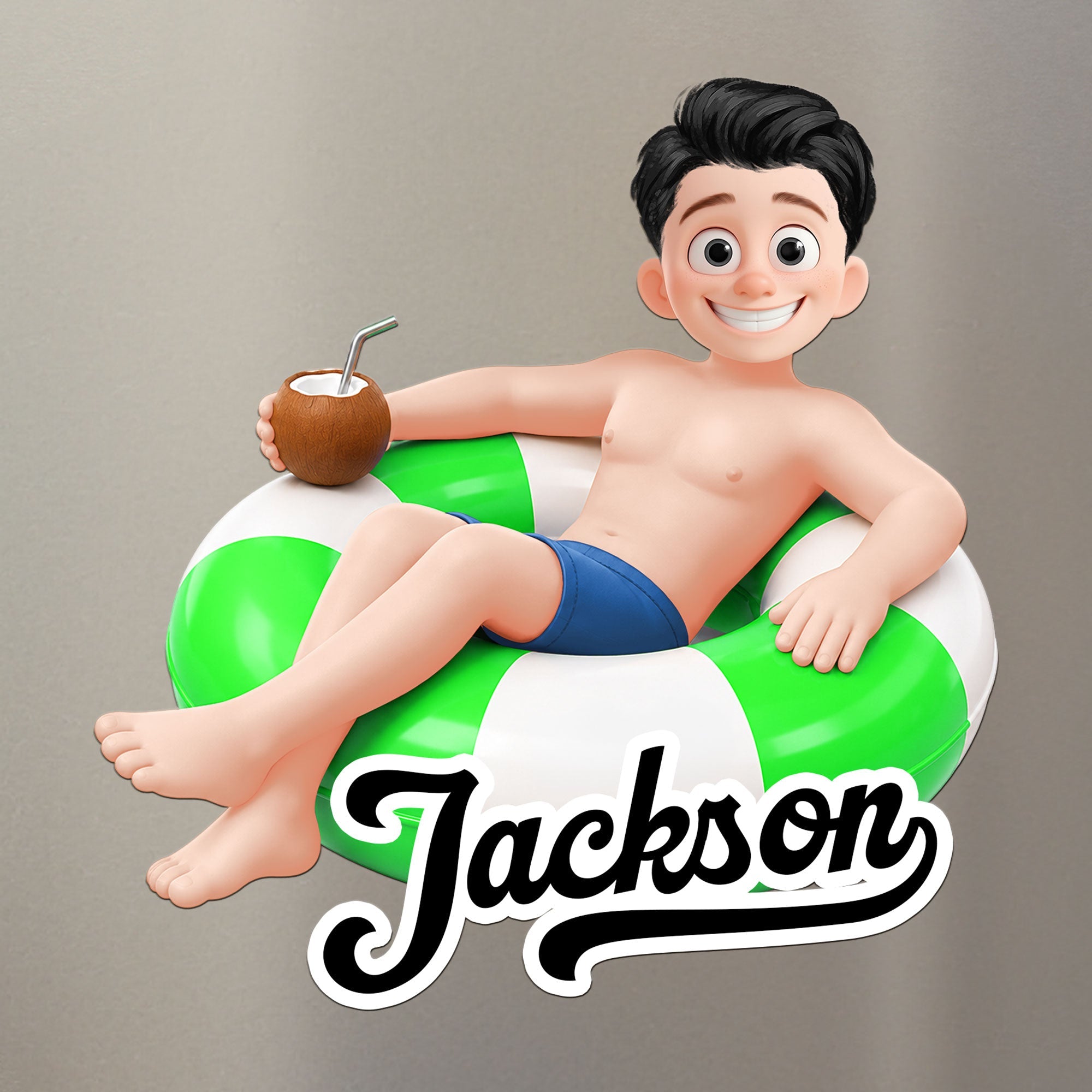 Cute Kid Cartoon Cruise Door Signs Stateroom Decor Cruising Vacation - Personalized Magnet