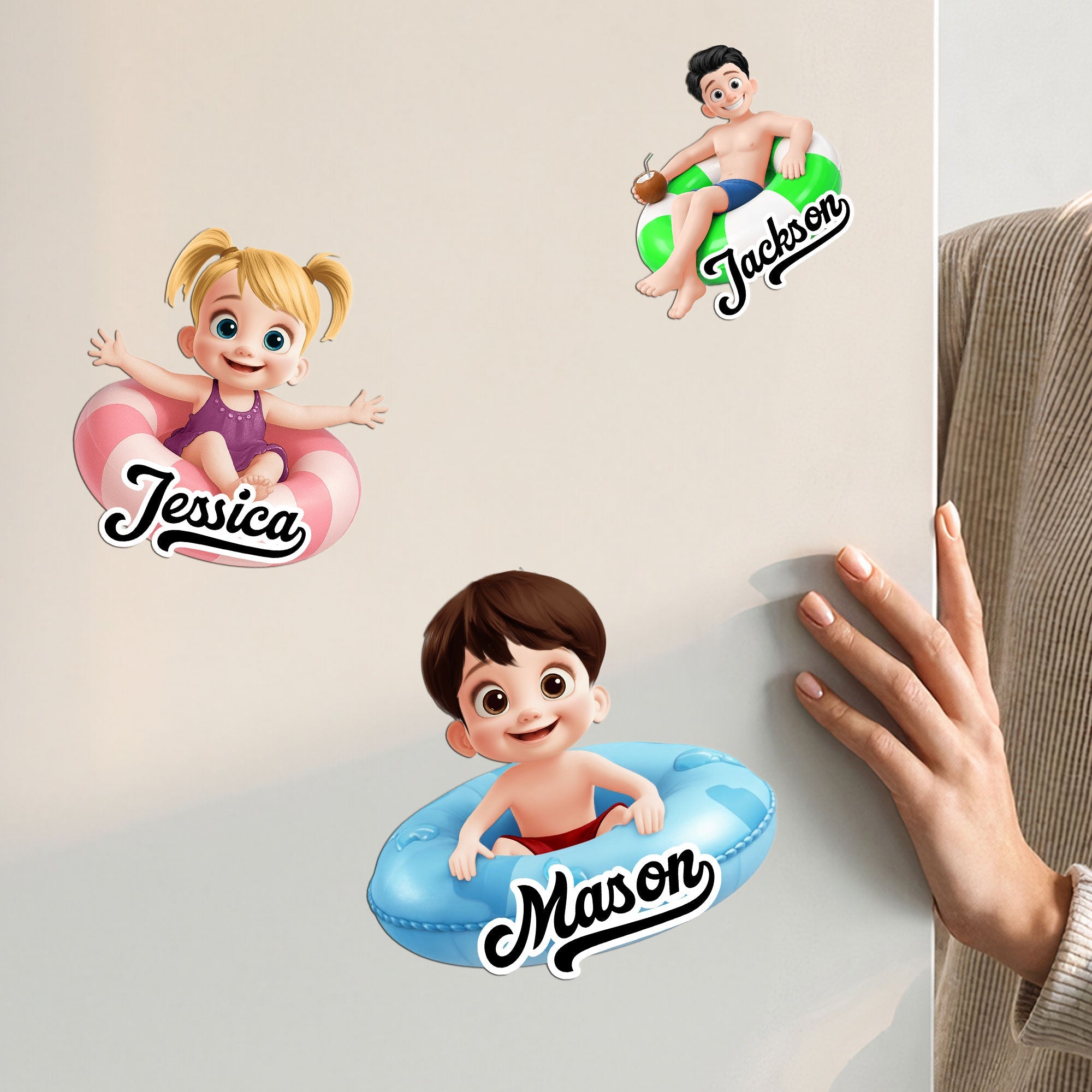 Cute Kid Cartoon Cruise Door Signs Stateroom Decor Cruising Vacation - Personalized Magnet