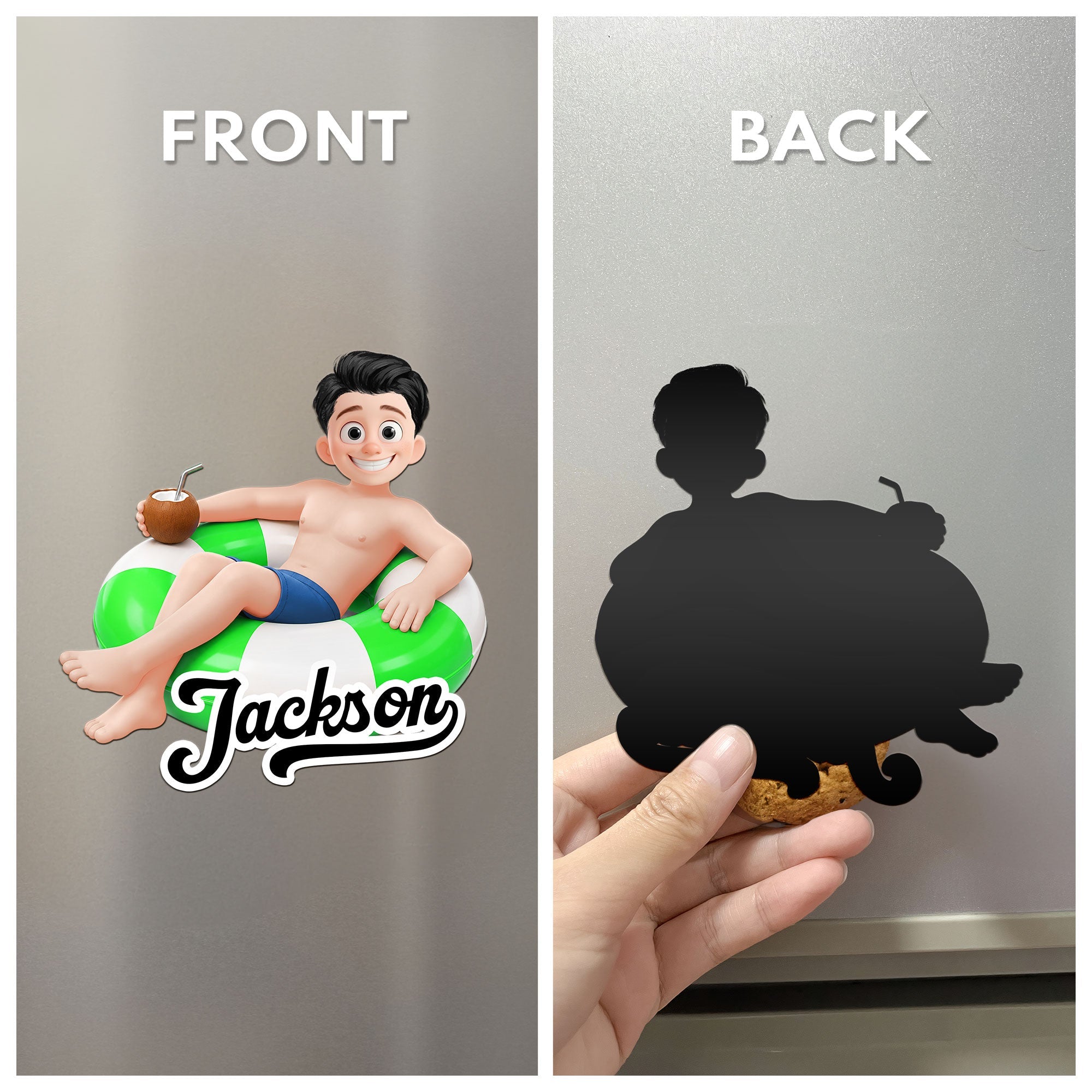 Cute Kid Cartoon Cruise Door Signs Stateroom Decor Cruising Vacation - Personalized Magnet