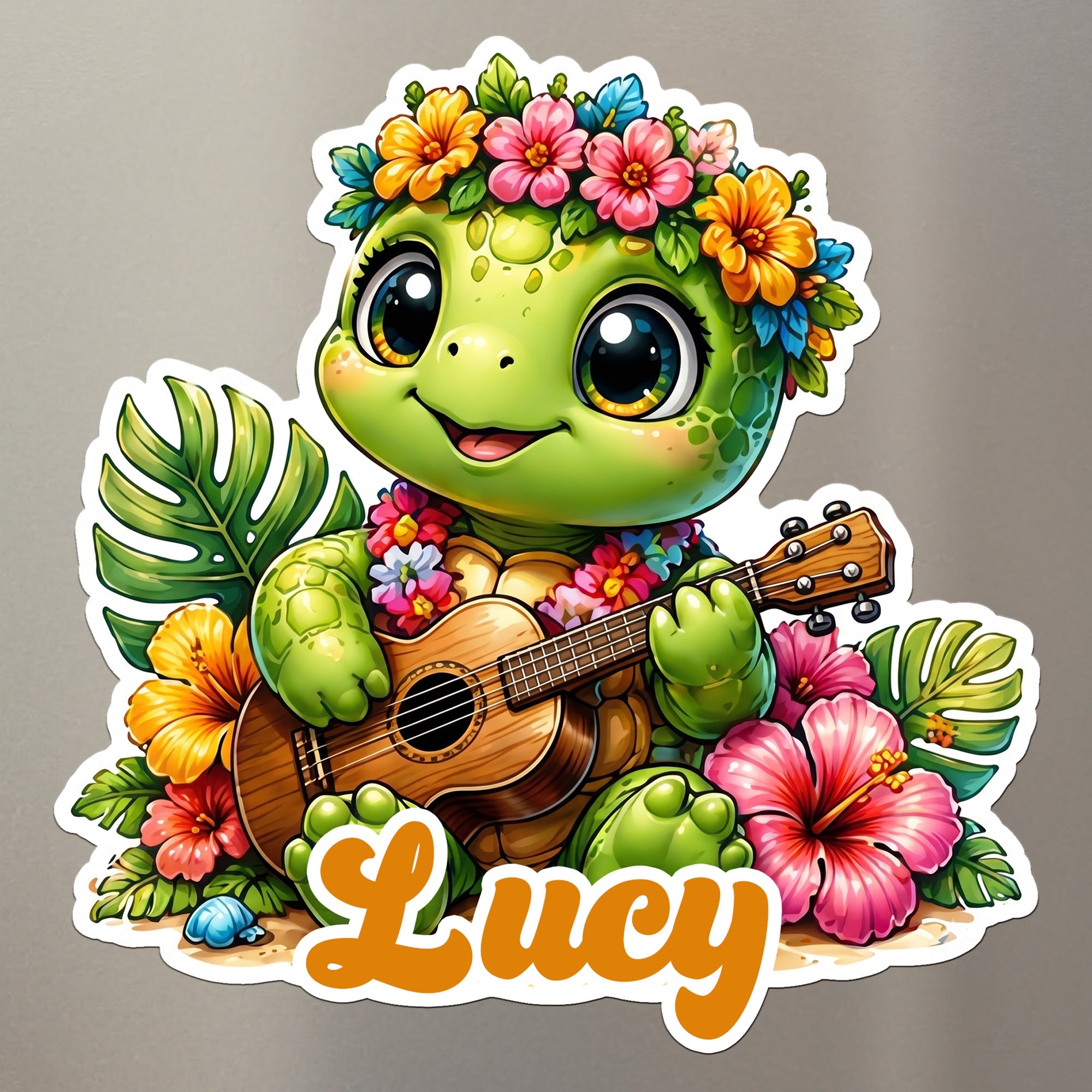 Cute Turtle - Cruise Door Signs Stateroom Decor Cruising Family Vacation - Personalized Magnet