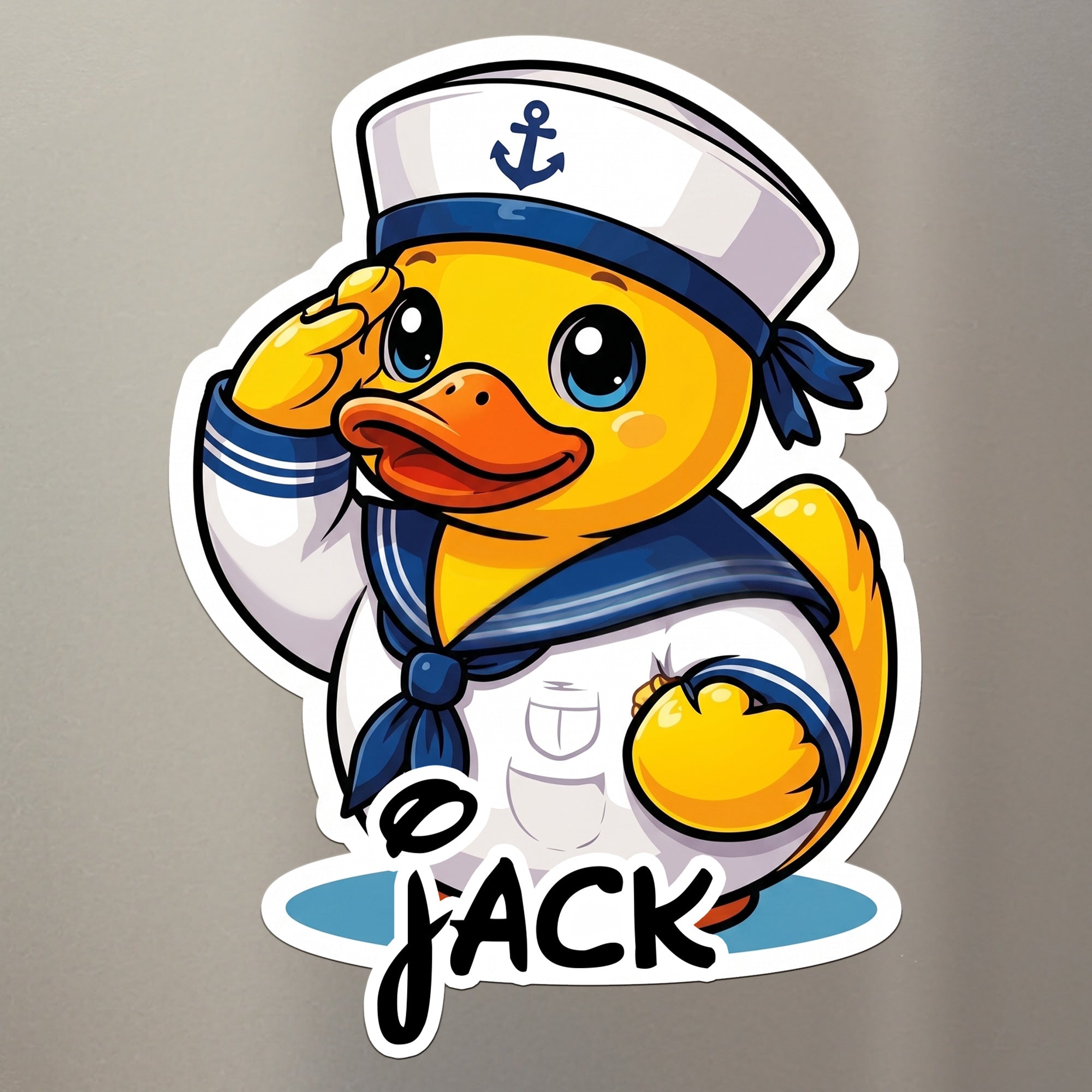 Cute Duck - Cruise Door Signs Stateroom Decor Cruising Family Vacation, Girls Trip - Personalized Magnet